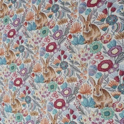 Ткань гобелен Кролики в цветах 280 см