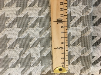 Ткань гобелен Гусиные лапки св-серый крупн.  175 см