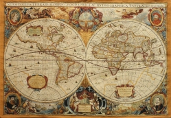Гобеленовое панно Старинная карта 100х70