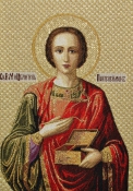 Икона Святой Пантелеймон 25х35