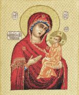 Икона Тихвинская Богородица 25х30