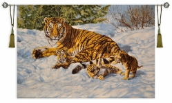 Гобеленовое панно Тигры 95х136