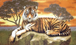 Гобелен Тигр 35х63